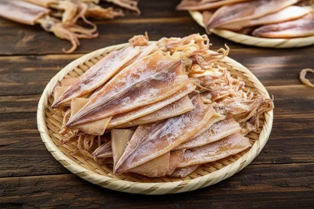 Các loại hải sản khô chất lượng và thơm ngon.